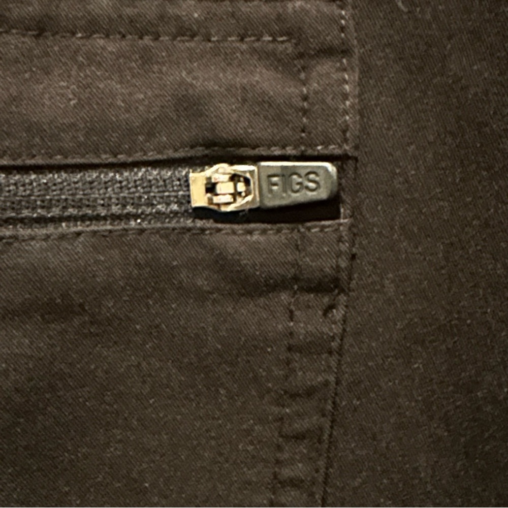 (Sold) Figs ZAMORA Jogger Pants Scrub Women Medium Tall Black Stretch W18SW2005T - Picture 6 of 11